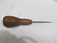 Ice pick, wood handle