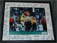 1986 New York Giants Team Signed Oversized Photo