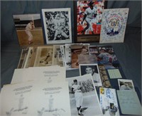 Baseball Photo & Autograph Lot