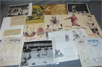 Vintage Football & Boxing Photo & Ephmera Lot