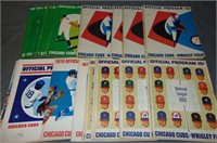 Collection of (50+) Vintage Chicago Cubs Programs