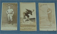 Lot of Three Old Judge N172 Cards.