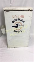 Vintage Metal windshield service station cabinet-