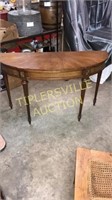 D shaped sofa table 48” wide