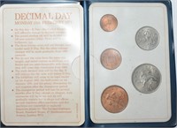 UK First Decimal Coin Set 1971