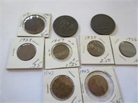 Various Canadian coins
