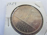1939 Canadian dollar coin