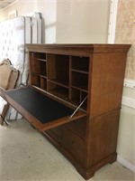 Contemporary Drop Down Pine Desk