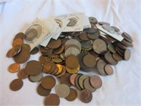Bag of miscellaneous foreign coins