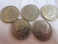 USA 50 cent coins
