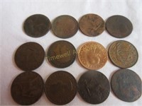 12 half pennies