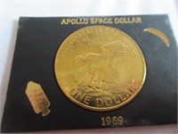 1969 Apollo space one dollar coin