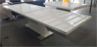 Large Dining Table Acrylic - White