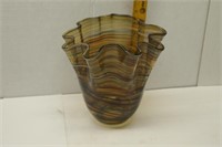 Mid Century Art Glass Vase