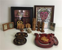 Collection of Religious Deity Wall Hangings and Mo