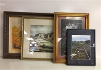 Selection of Framed Prints, Watercolors & Photo