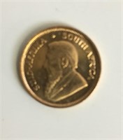 1982 1/10th Gold Krugeraand Coin