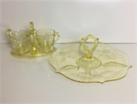 Selection of Yellow Depression Glass