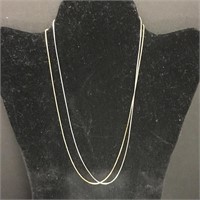 Pair of .925 Box Link Chains