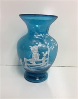 Handpainted Fenton Vase