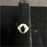 14K Yellow Gold Ring with Gemstones