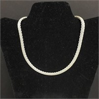 Sterling Silver Mesh Necklace