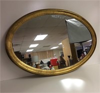 Oval Gilt Framed Wall Mirror