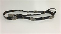 Navajo Sterling Silver Concho Slider Belt