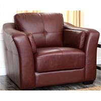 Abbyson Living Florentine Leather Club Arm Chair