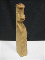 New Mexico Wooden Carved Folk Art Statue 11"H