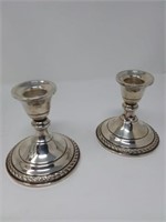 Preisner Sterling Silver Candle Holder Set