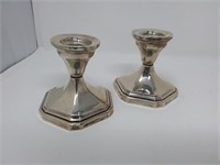 Sterling Silver Candle Holder Set