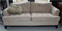 Microsuede  Couch / Sofa - 82"l x 27"h x 40"d