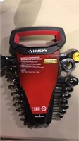 Husky 10 Pc Combination Ratcheting Wrench Set