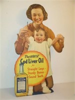 Cod liver Oil Easelback Sign 26x43