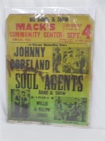 Original Johnny Copeland Concert Poster 22x28
