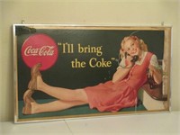 Coke Cardboard Bring the Coke 20x36