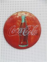 Tin Coke Button 24 inch