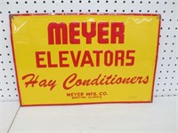 Meyer Elevators Tin Sign 12x18