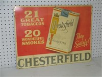 Chesterfield Tin Sign 18x24