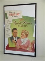 Russell Stover Cardboard Advertisement 28x41