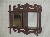 Wall Shelving Unit with Mirror 20w21h8d