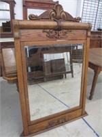 Oak Carved Mirror 36x59