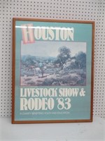 1983 Houston Rodeo Poster 25x31