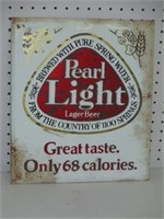 Pearl Light Tin Sign 13x15