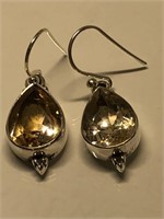 $250. S/Silver Citrine Earrings