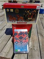 Checkers and Christmas Decor