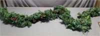 9 Frontgate Xmas Lighted Garland 8ft. SECTIONS