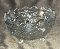 Glass Footed Bowl 7"