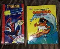 Spider-Man and Garfield Activity Books